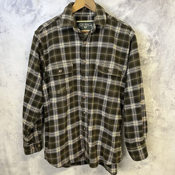 Field & Stream Flannel Button Shirt Long Sleeve Mens Medium Plaid I3 - Picture 1 of 12